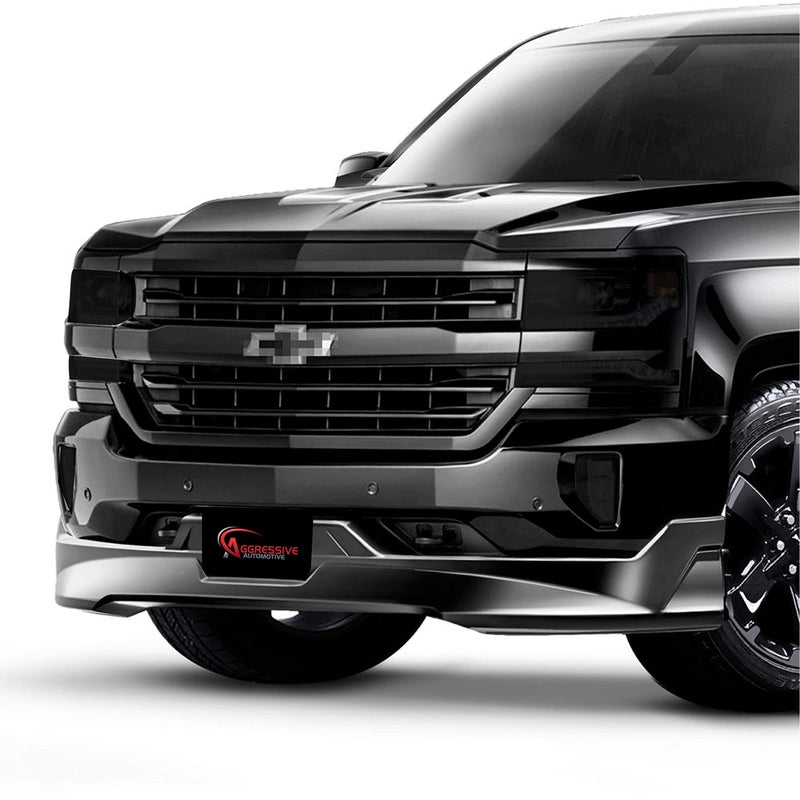 Aggressive Overlays for: 2016-2018 Chevy Silverado 1500 Smoked Head Light Overlays Film Tinted Vinyl Tint Film Black Out 20% Dark (20% Dark Smoke) - Image 1